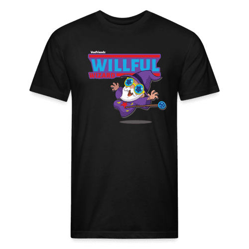 Willful Wizard Character Comfort Adult Tee - black