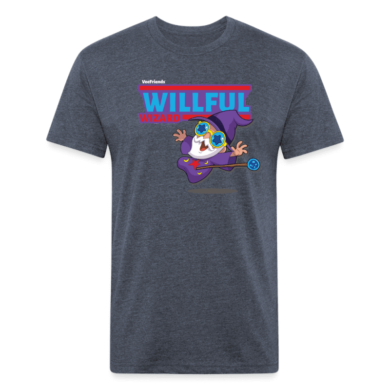 Willful Wizard Character Comfort Adult Tee - heather navy