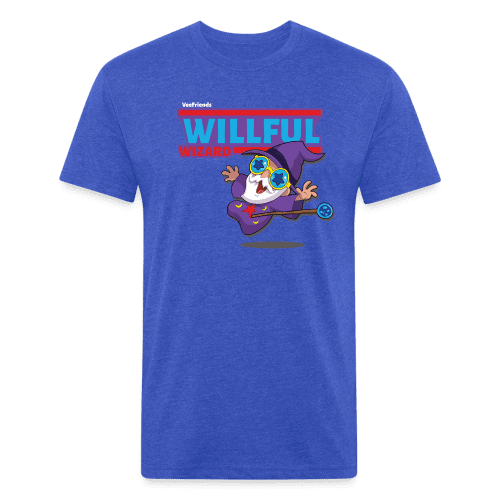 Willful Wizard Character Comfort Adult Tee - heather royal