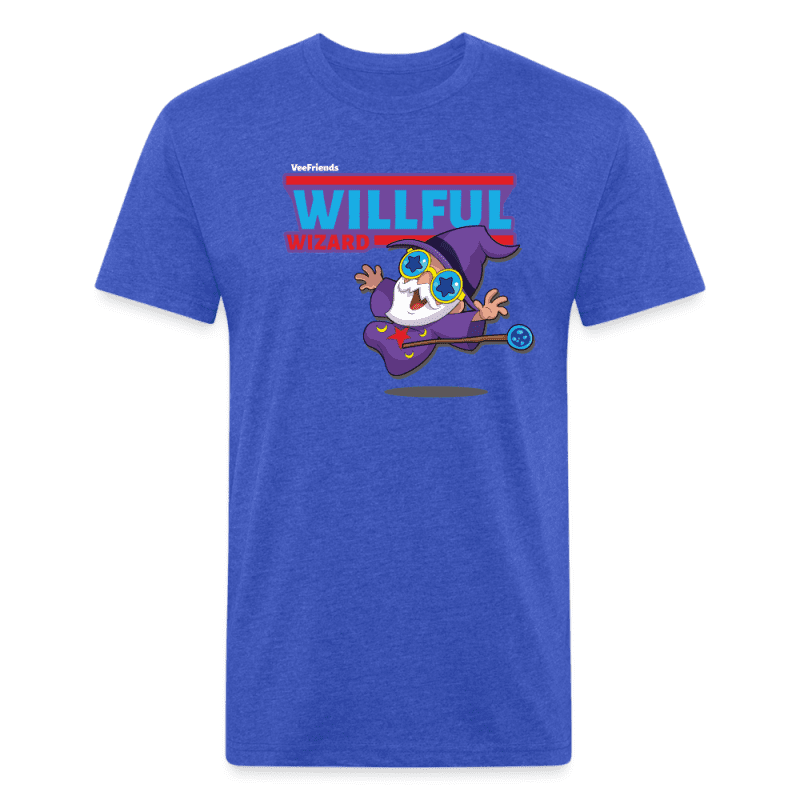 Willful Wizard Character Comfort Adult Tee - heather royal