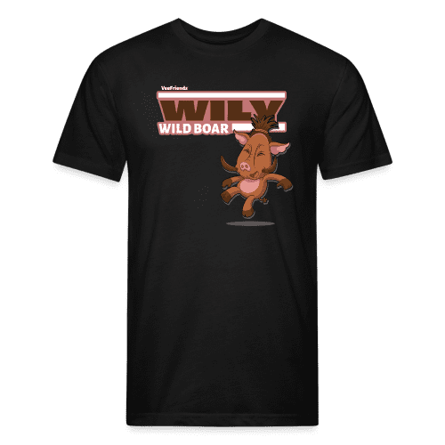 Wily Wild Boar Character Comfort Adult Tee - black