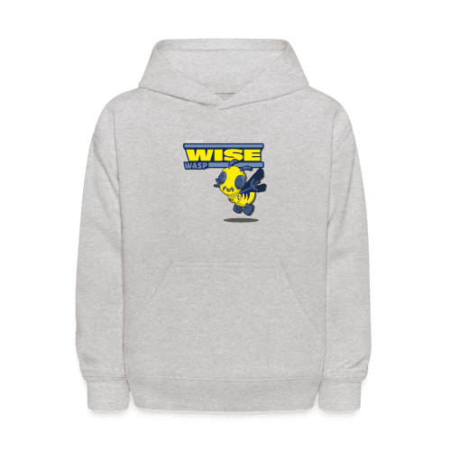 Wise Wasp Character Comfort Kids Hoodie - heather gray