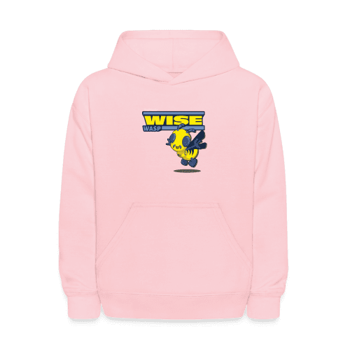 Wise Wasp Character Comfort Kids Hoodie - pink