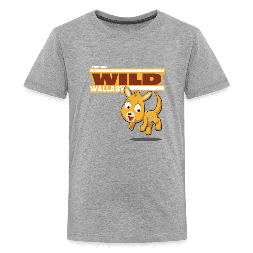 Wild Wallaby Character Comfort Kids Tee - heather gray