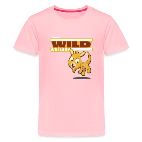 Wild Wallaby Character Comfort Kids Tee - pink