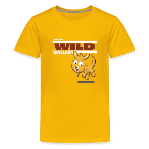 Wild Wallaby Character Comfort Kids Tee - sun yellow