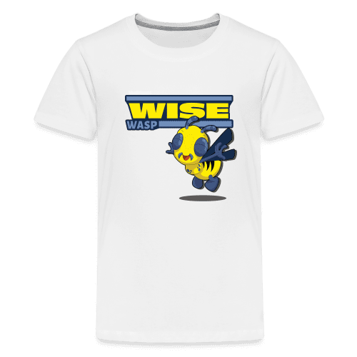 Wise Wasp Character Comfort Kids Tee - white