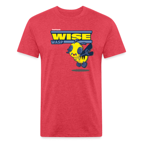 Wise Wasp Character Comfort Adult Tee - heather red