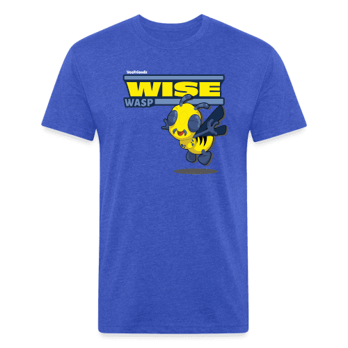 Wise Wasp Character Comfort Adult Tee - heather royal