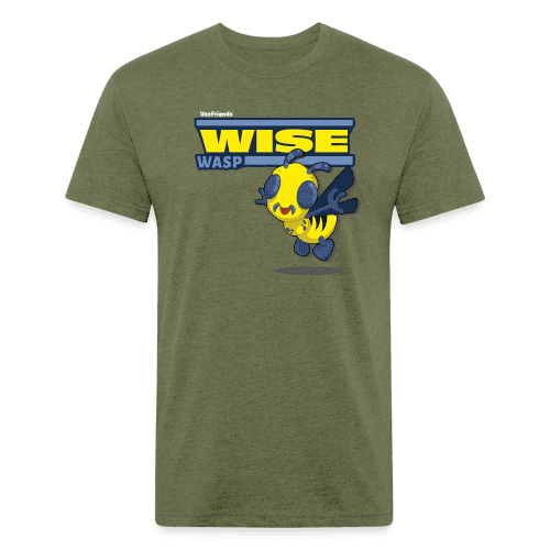 Wise Wasp Character Comfort Adult Tee - heather military green