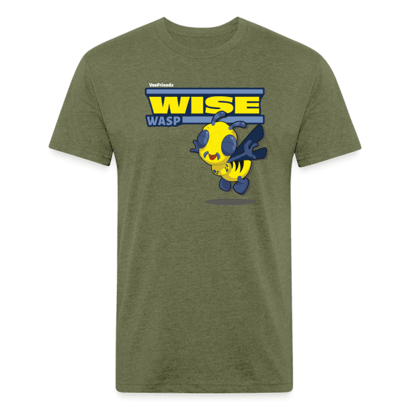 Wise Wasp Character Comfort Adult Tee - heather military green