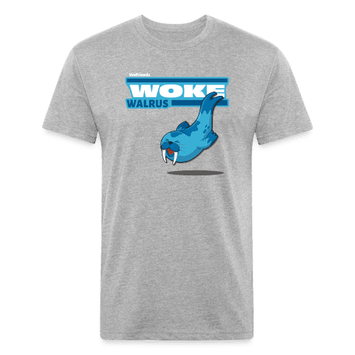 Woke Walrus Character Comfort Adult Tee - heather gray