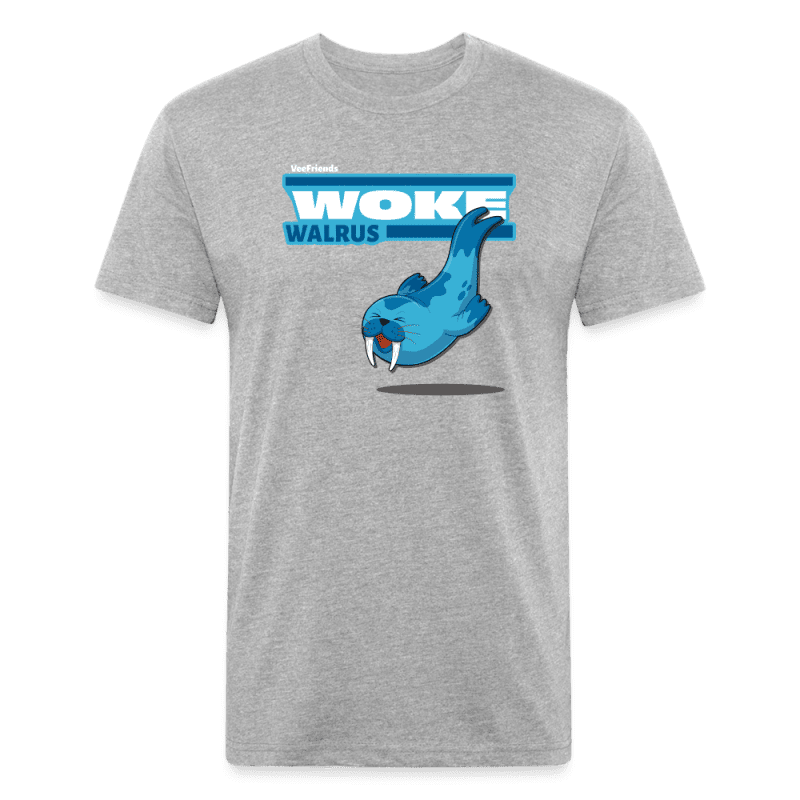 Woke Walrus Character Comfort Adult Tee - heather gray