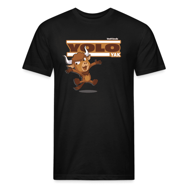 Yolo Yak Character Comfort Adult Tee - black