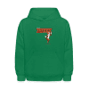 Witty Weasel Character Comfort Kids Hoodie - kelly green