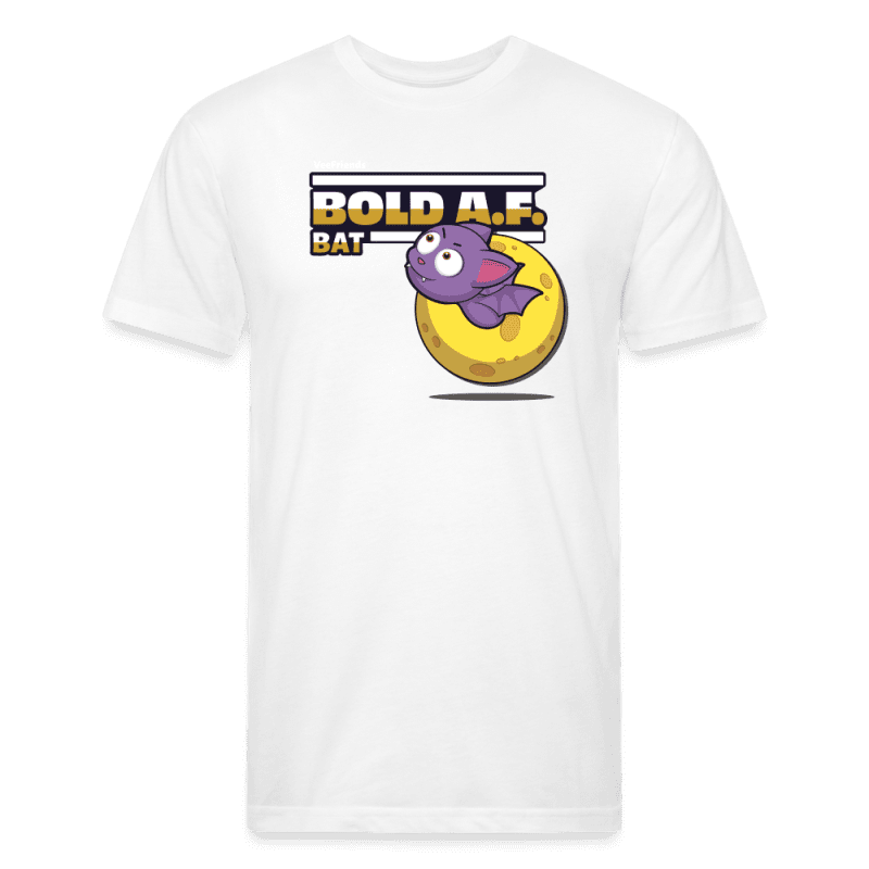 Bold A.F. Bat Character Comfort Adult Tee - white