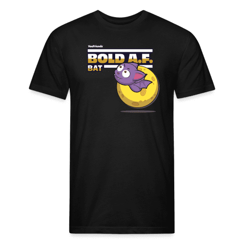 Bold A.F. Bat Character Comfort Adult Tee - black