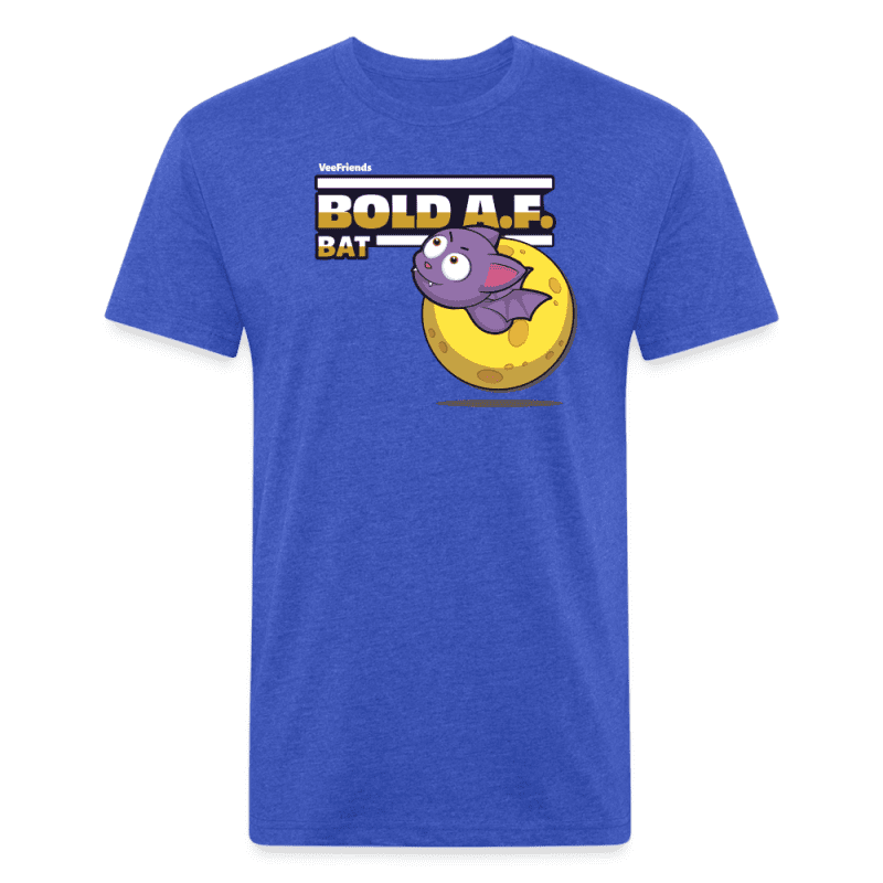 Bold A.F. Bat Character Comfort Adult Tee - heather royal