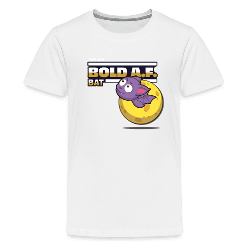 Bold A.F. Bat Character Comfort Kids Tee - white