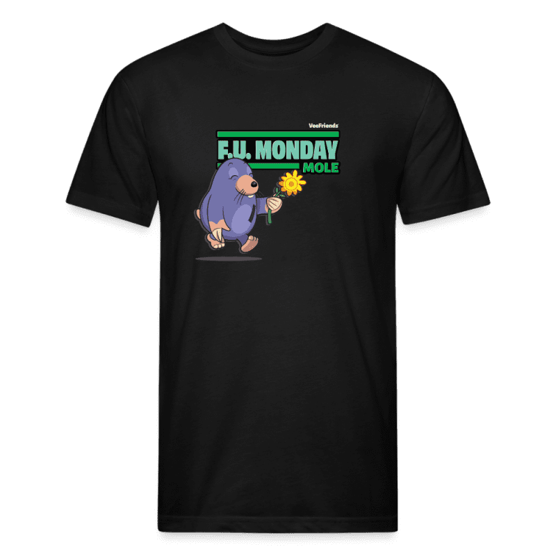 F.U. Monday Mole Character Comfort Adult Tee - black