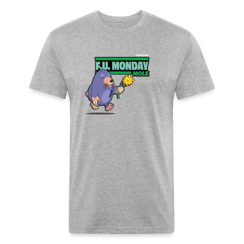 F.U. Monday Mole Character Comfort Adult Tee - heather gray