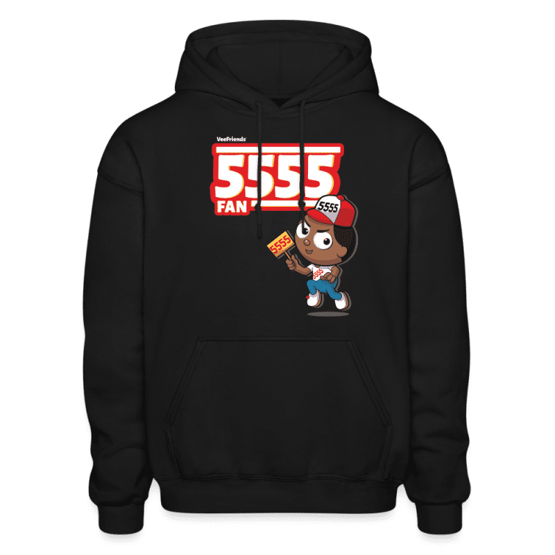 5555 Fan Character Comfort Adult Hoodie - black