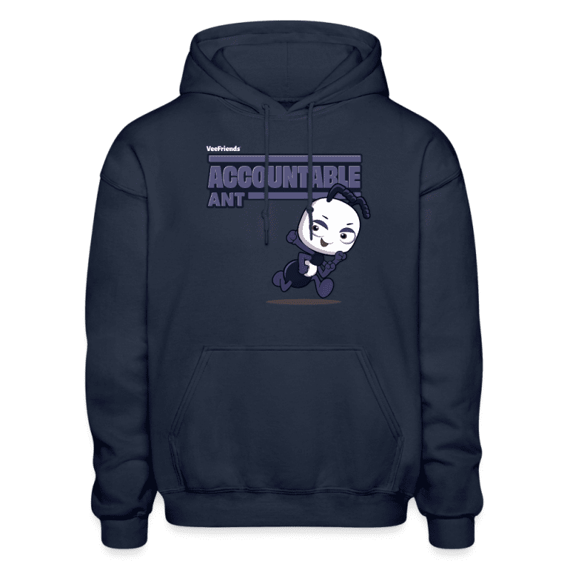 Accountable Ant Character Comfort Adult Hoodie - navy