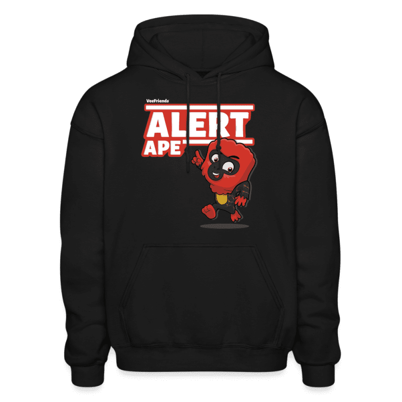 Alert Ape Character Comfort Adult Hoodie - black