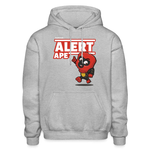 Alert Ape Character Comfort Adult Hoodie - heather gray