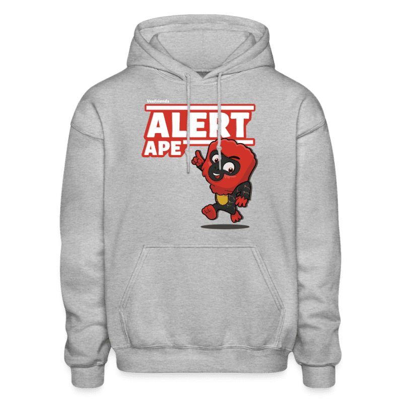 Alert Ape Character Comfort Adult Hoodie - heather gray