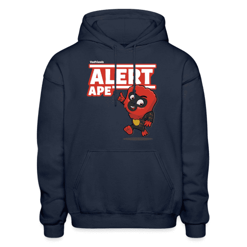 Alert Ape Character Comfort Adult Hoodie - navy