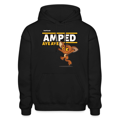 Amped Aye Aye Character Comfort Adult Hoodie - black