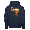 Amped Aye Aye Character Comfort Adult Hoodie - navy