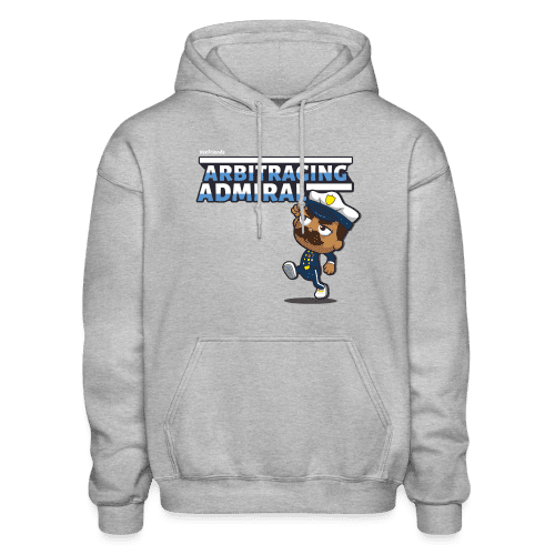 Arbitraging Admiral Character Comfort Adult Hoodie - heather gray