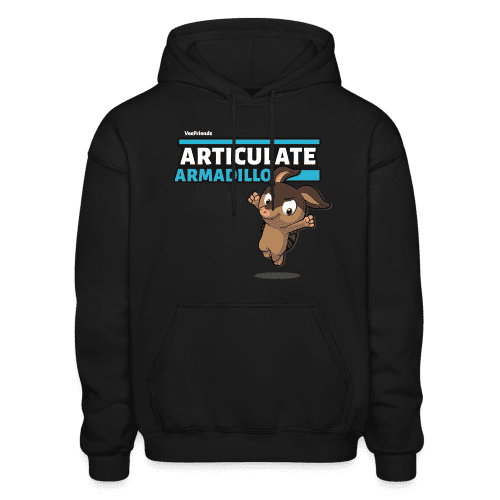 Articulate Armadillo Character Comfort Adult Hoodie - black