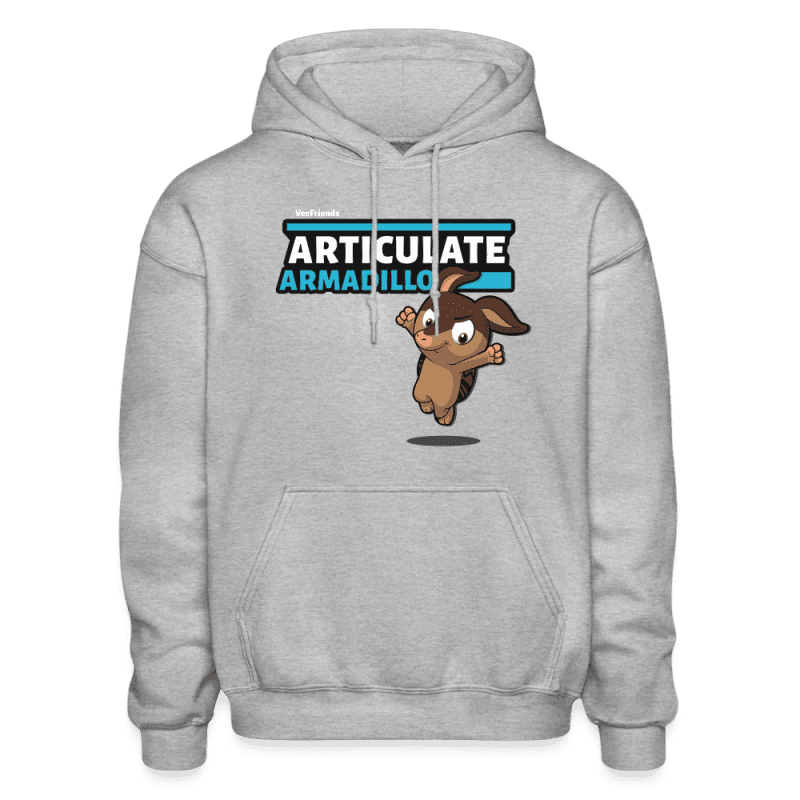 Articulate Armadillo Character Comfort Adult Hoodie - heather gray