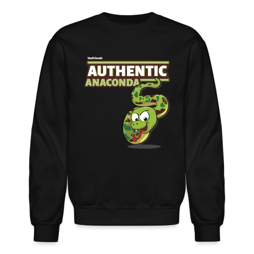 Authentic Anaconda Character Comfort Adult Crewneck Sweatshirt - black