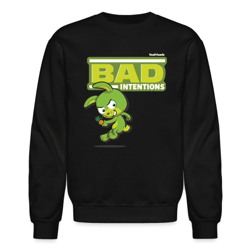 Bad Intentions Character Comfort Adult Crewneck Sweatshirt - black