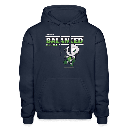 Balanced Beetle Character Comfort Adult Hoodie - navy