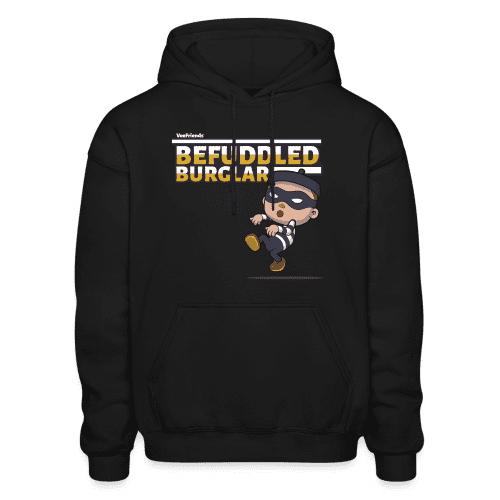 Befuddled Burglar Character Comfort Adult Hoodie - black