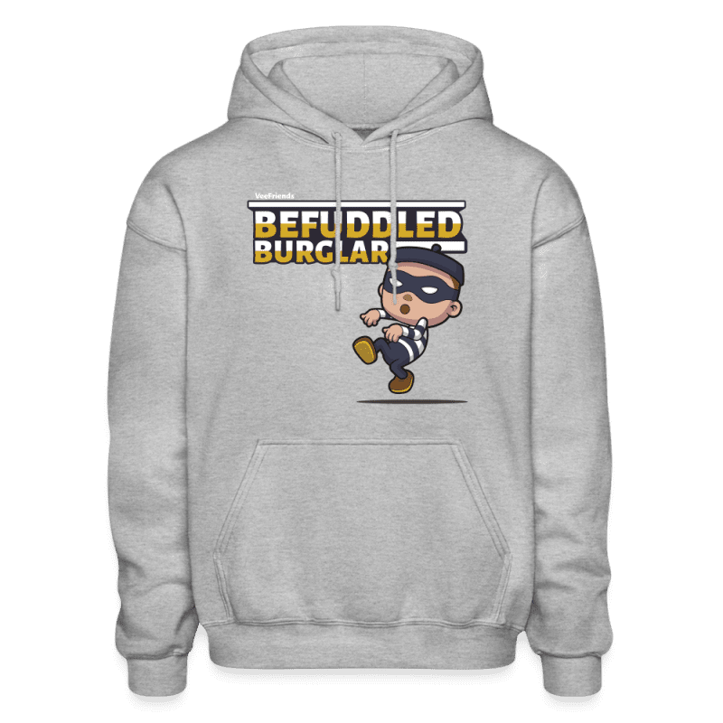 Befuddled Burglar Character Comfort Adult Hoodie - heather gray