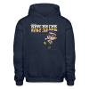 Befuddled Burglar Character Comfort Adult Hoodie - navy