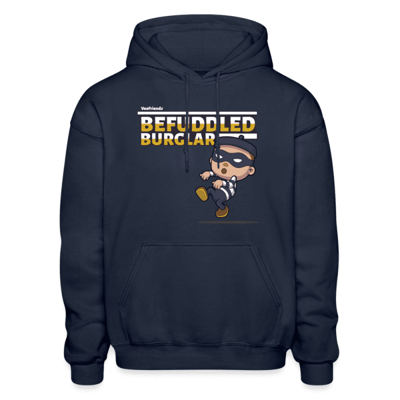 Befuddled Burglar Character Comfort Adult Hoodie - navy