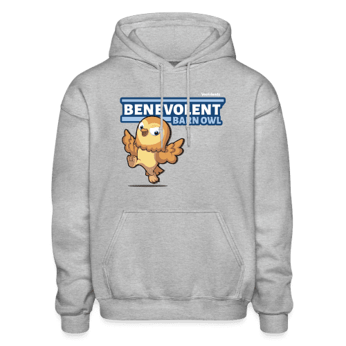 Benevolent Barn Owl Character Comfort Adult Hoodie - heather gray