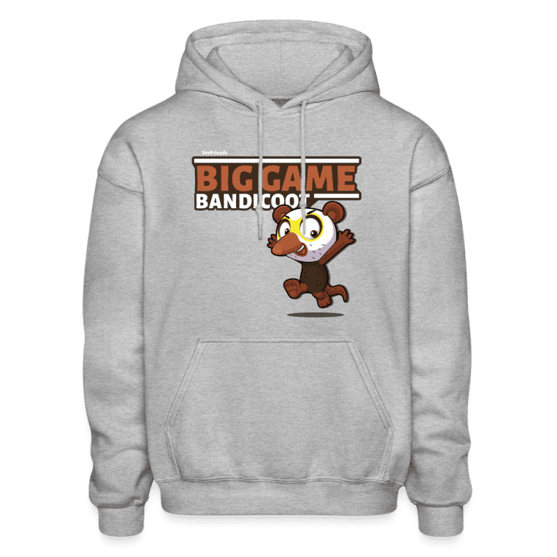 Big Game Bandicoot Character Comfort Adult Hoodie - heather gray