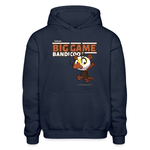 Big Game Bandicoot Character Comfort Adult Hoodie - navy