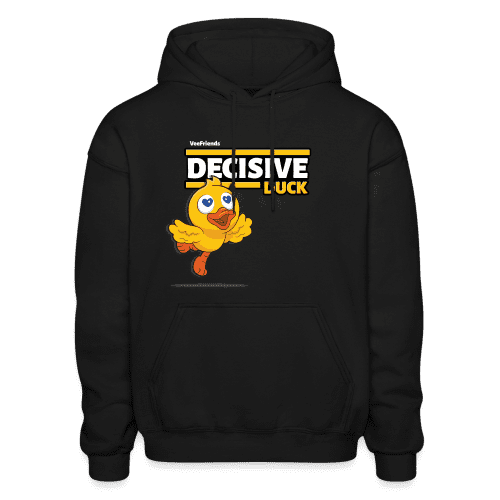 Decisive Duck Character Comfort Adult Hoodie - black