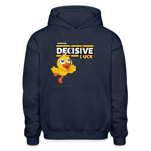 Decisive Duck Character Comfort Adult Hoodie - navy