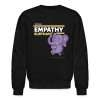 Empathy Elephant Character Comfort Adult Crewneck Sweatshirt - black