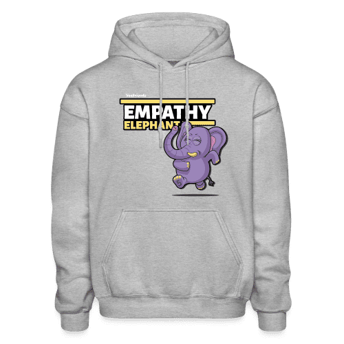 Empathy Elephant Character Comfort Adult Hoodie - heather gray